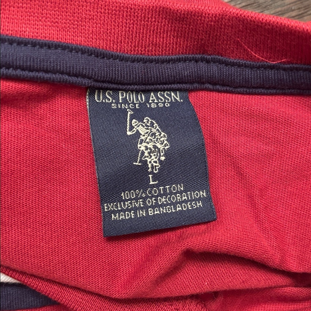U.S.Polo Red and Navy Men's cotton - Picture 4 of 5